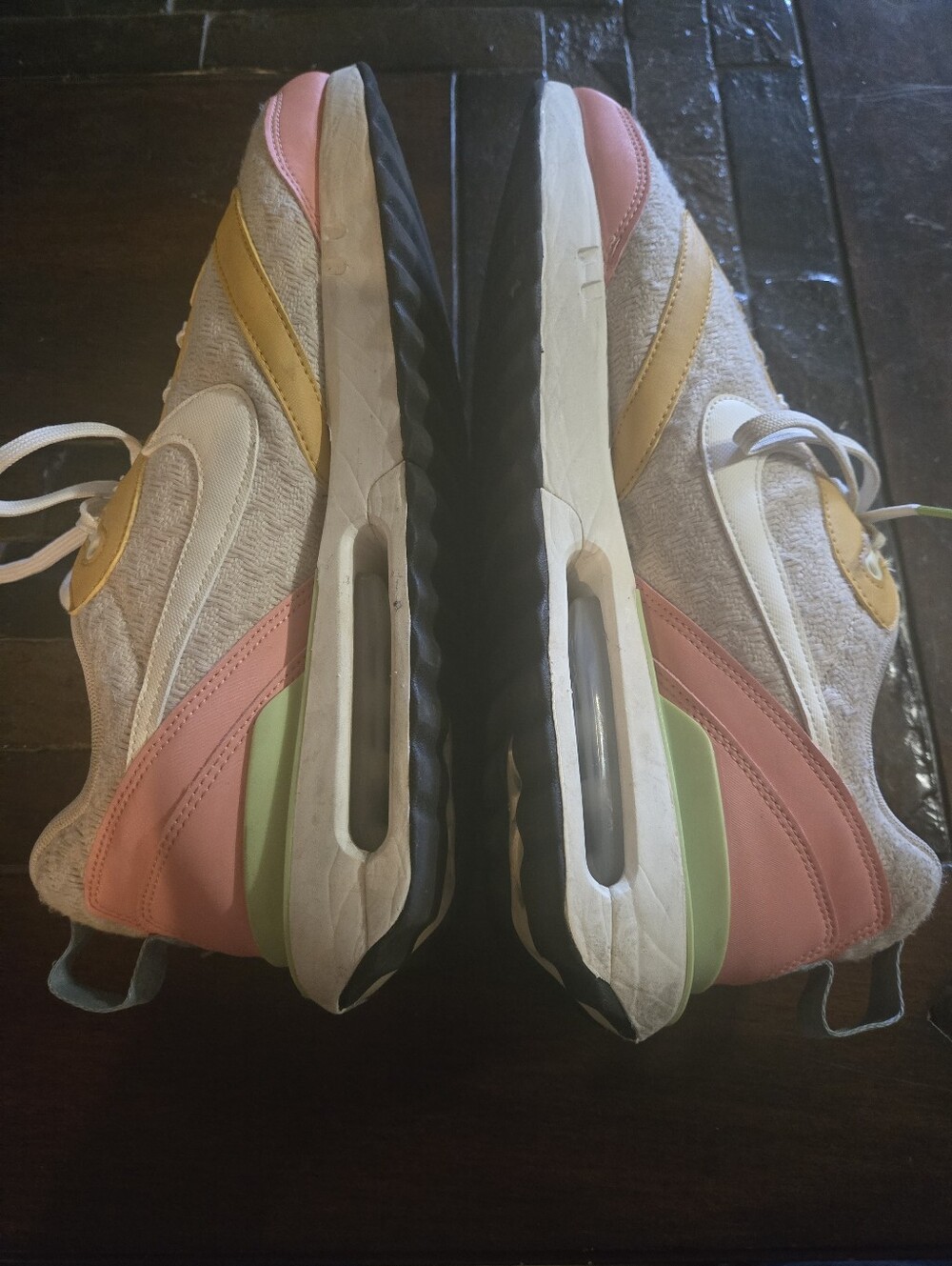 Nike Women's Multicolor Sneakers - White, Yellow, Pink, Green - Picture 7 of 14